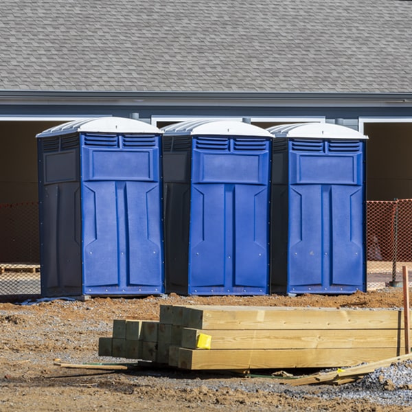 are there any restrictions on where i can place the portable toilets during my rental period in Buchanan